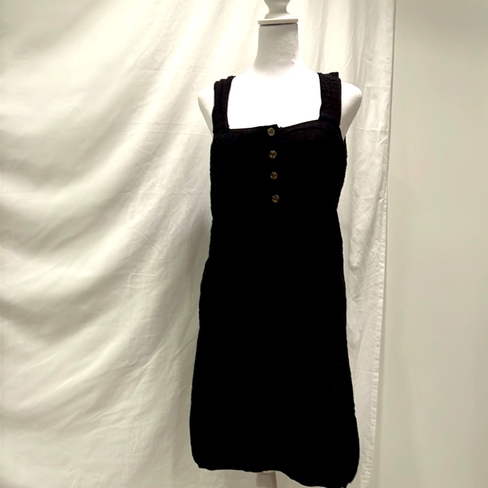 Free People Beach (FP Beach) black sweater mini dress with pattern.Never worn.